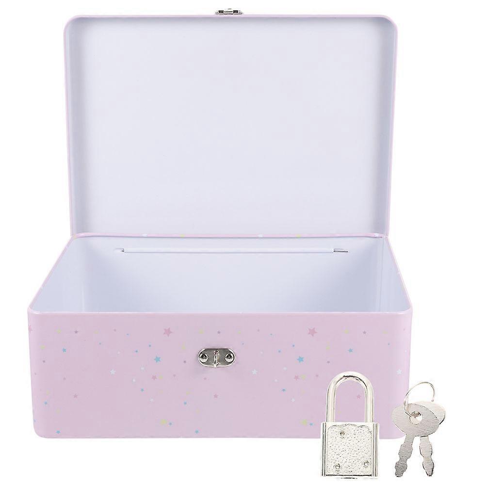 Multipurpose Rectangular Tinplate Storage Box Suitable For Gifting And Organizing Trinkets 17.5X13X7.5CM 1Pack