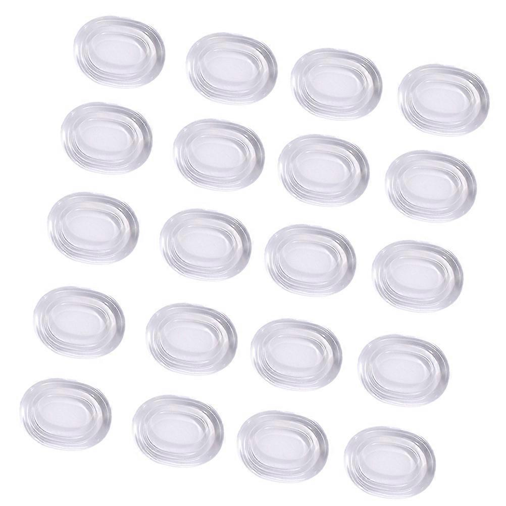 20pcs Transparent Silicone Drum Mute Pads for Snare Drum Set Dampening Without Affecting Tone 20pcs