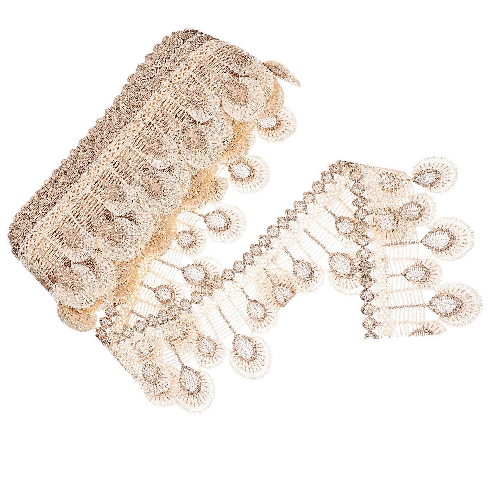 Curtain Trim Ribbon For Handicraft Enthusiasts Beige 1300x9cm Stylish 1 Roll