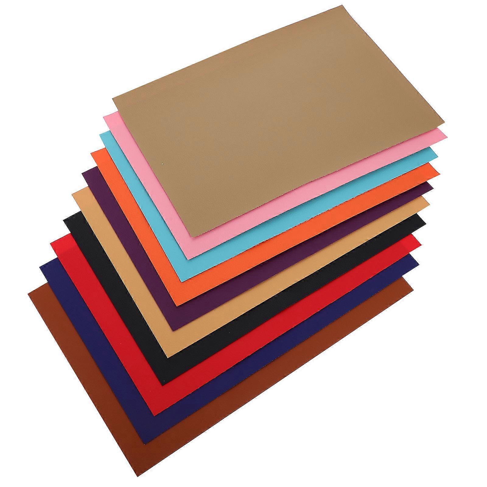 DIY Patch Kit 10Set Colorful PU For Family And Friends 30X20cm Rectangular Crafting Materials