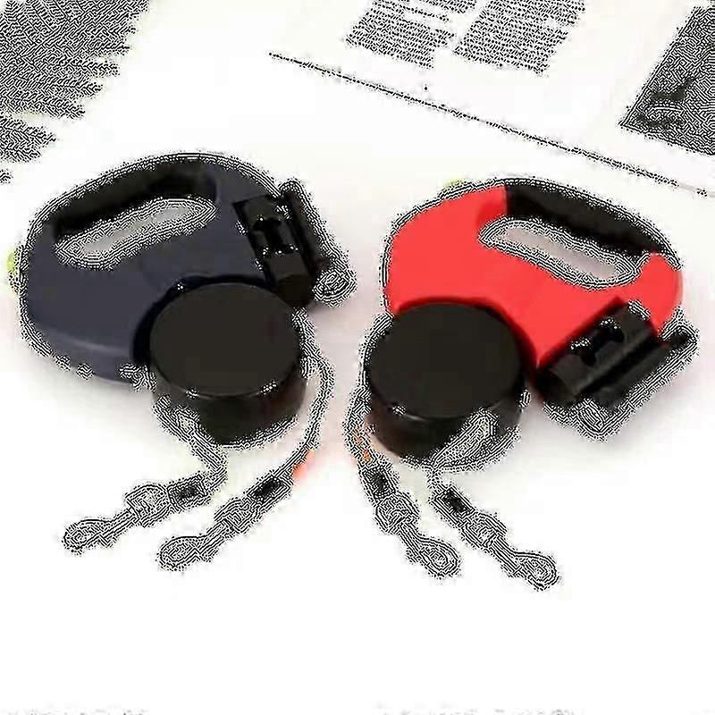 Retractable Double Dog Lead for Walking Two Pets Tangle-Free