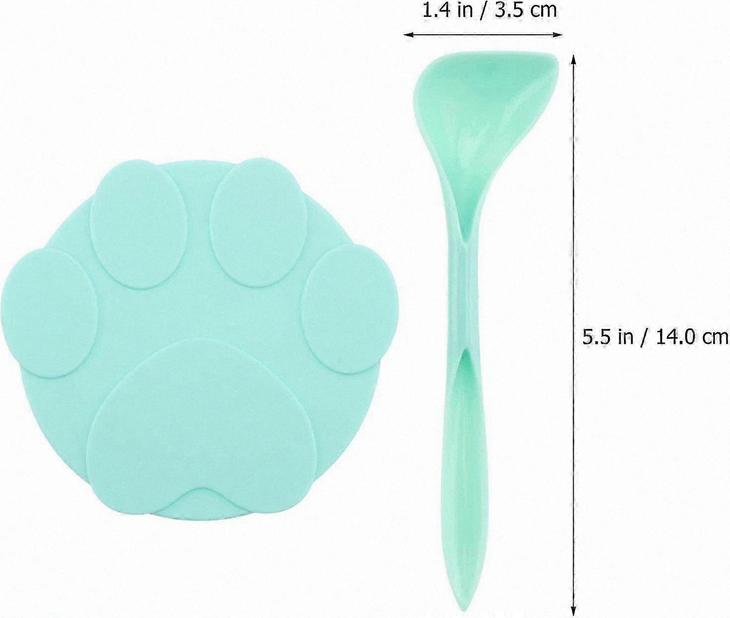 Pour 2023 Ensemble de couvercle de boîte en silicone - comprend une cuillère à nourriture pour animaux de compagnie, un couvercle en silicone et une cuillère d’alimentation, un accessoire de boîte de conserve