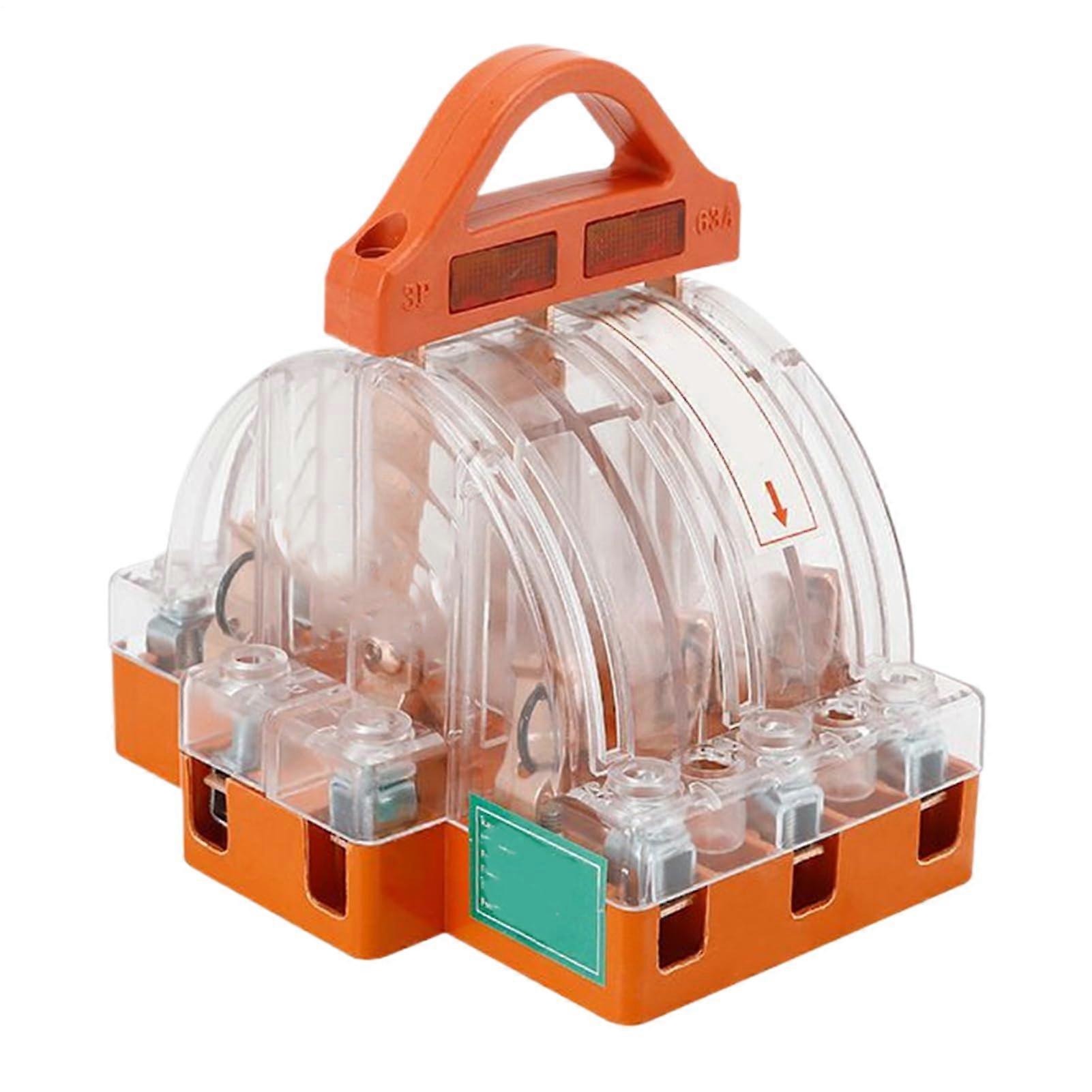 Battery Disconnect Switch 3 Pole Transparent 12V Battery Isolator With LED Indicator For Vehicle Maintenance And Safety