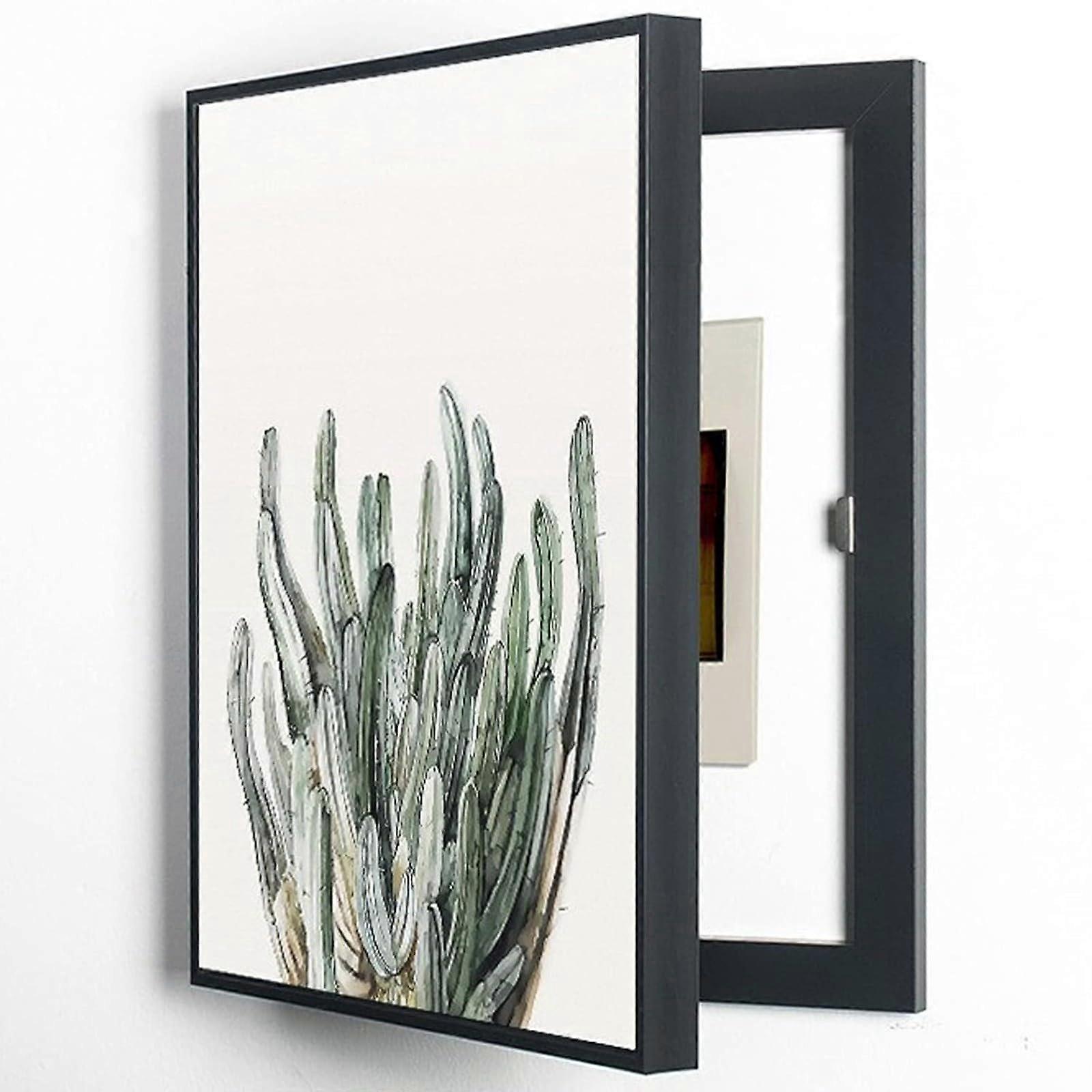 Decorative Circuit Breaker Box Cover Indoor Cabinet 40x50 Cm Free-Punched Openings Vertical Panel Meter/Distribution