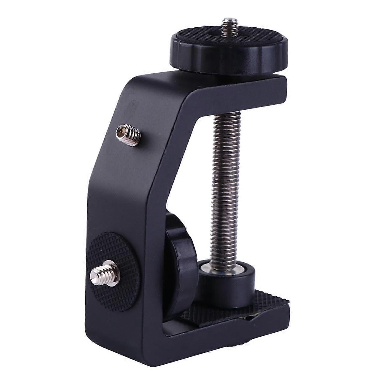 Aluminum C Clamp for Desktop Mount, Stable Monitor Holder with Rubberized Coating