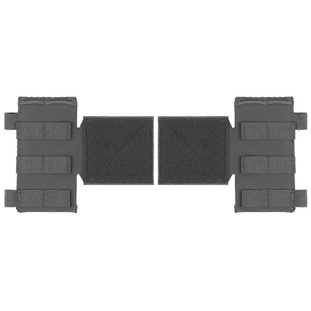 Chest Rig Side Mag Pouch Pack Of 2, Molle Compatible, Side Plate Panel, G Buckle Fixation, D.3CR MK3 MK4 Vest Grey