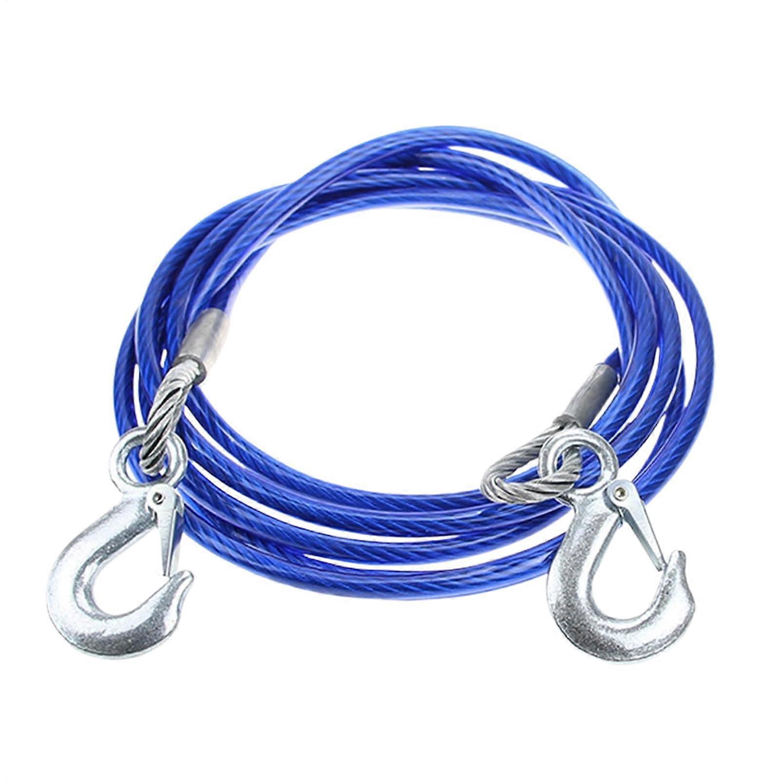 Towing rope, heavyduty vehicle towing cable with hook easy installation, sturdy and resistant