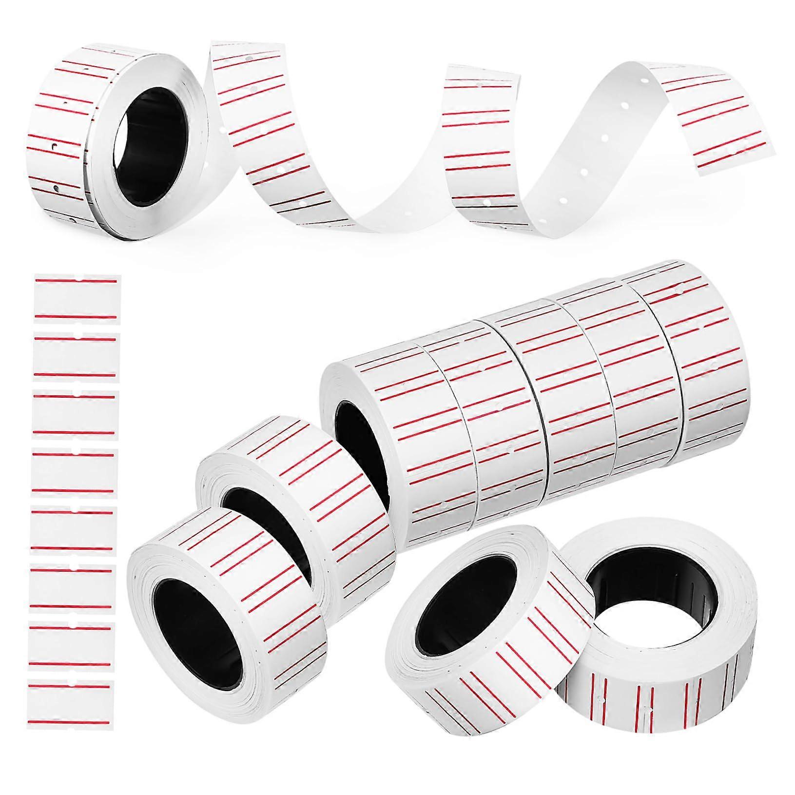 10 Rolls Label Paper SelfAdhesive Tags for Retail Office 6000 Labels Durable TearResistant for Marking Product Identification