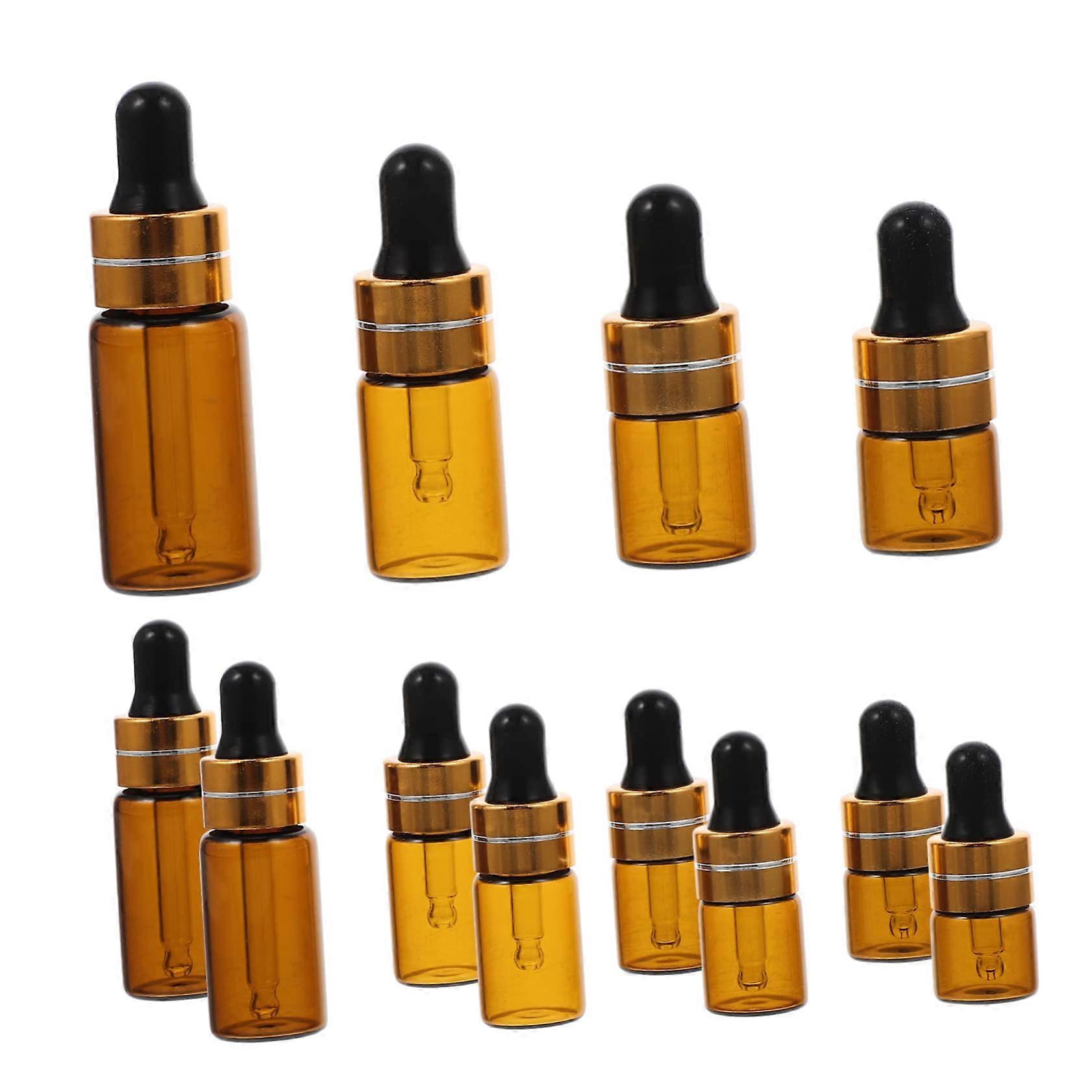 12 Count Thick Glass Dropper Bottles for Essential Oils Oil Sample Bottles Wearresistant