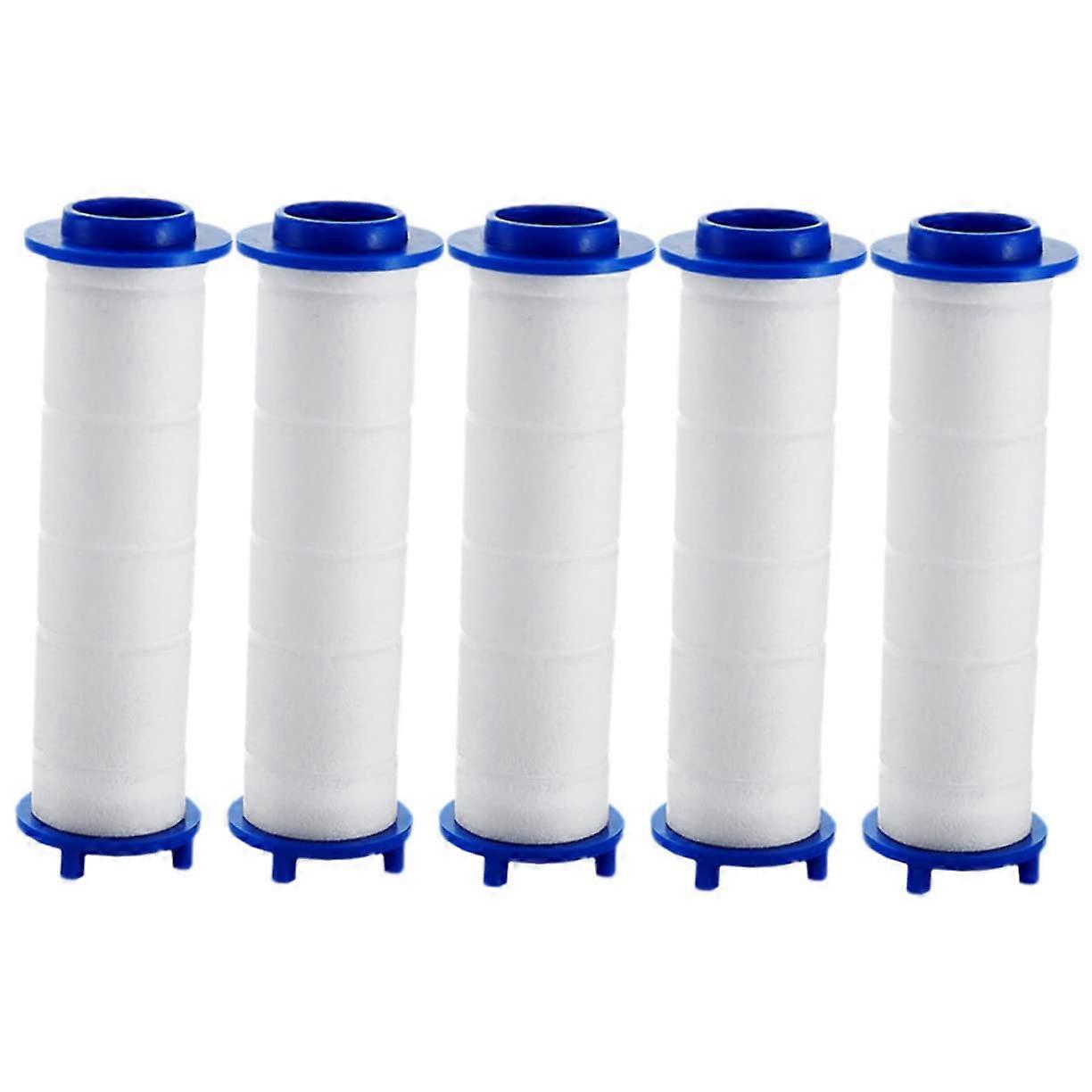 5pcs Detachable Shower Filters Replaceable Bath Water Filter for Hard Water Efficient Material Easy Installation Shower Head Accessory 9.5x2.4CM