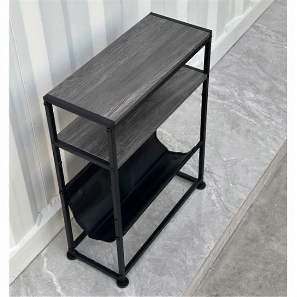 Side Table with Magazine Holder, 43x18x55cm