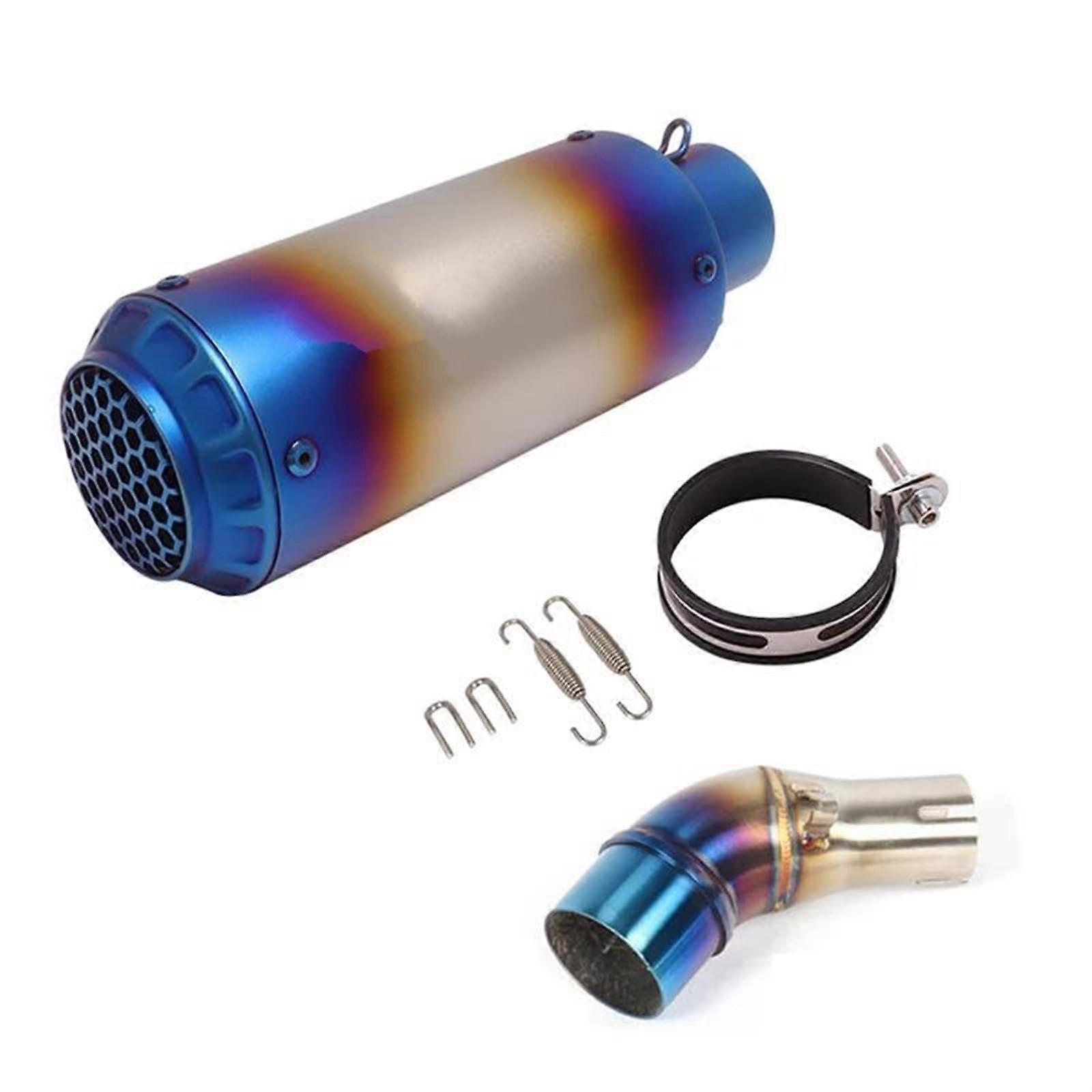 Exhaust System Modified Muffler For Dirtbike Racing, Motorcycle Intermediate Pipe, Exhaust Pipe For Yamaha YZF R25 MT03 R3 MT03 (Type D)