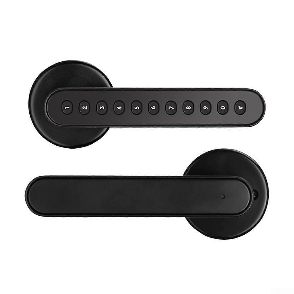 Smart Door Lock Handle, 3in1 Lock Door Handle with Electronic Keypad, Password, Bluetooth, Compatible Smart Lock, Mechanical Key.