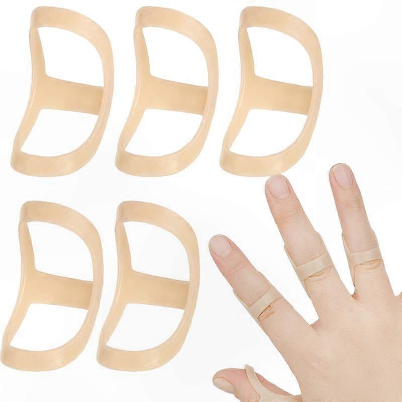 Spring Finger Sleeves, 5-Pack with Assorted Sizes for Athletic Use
