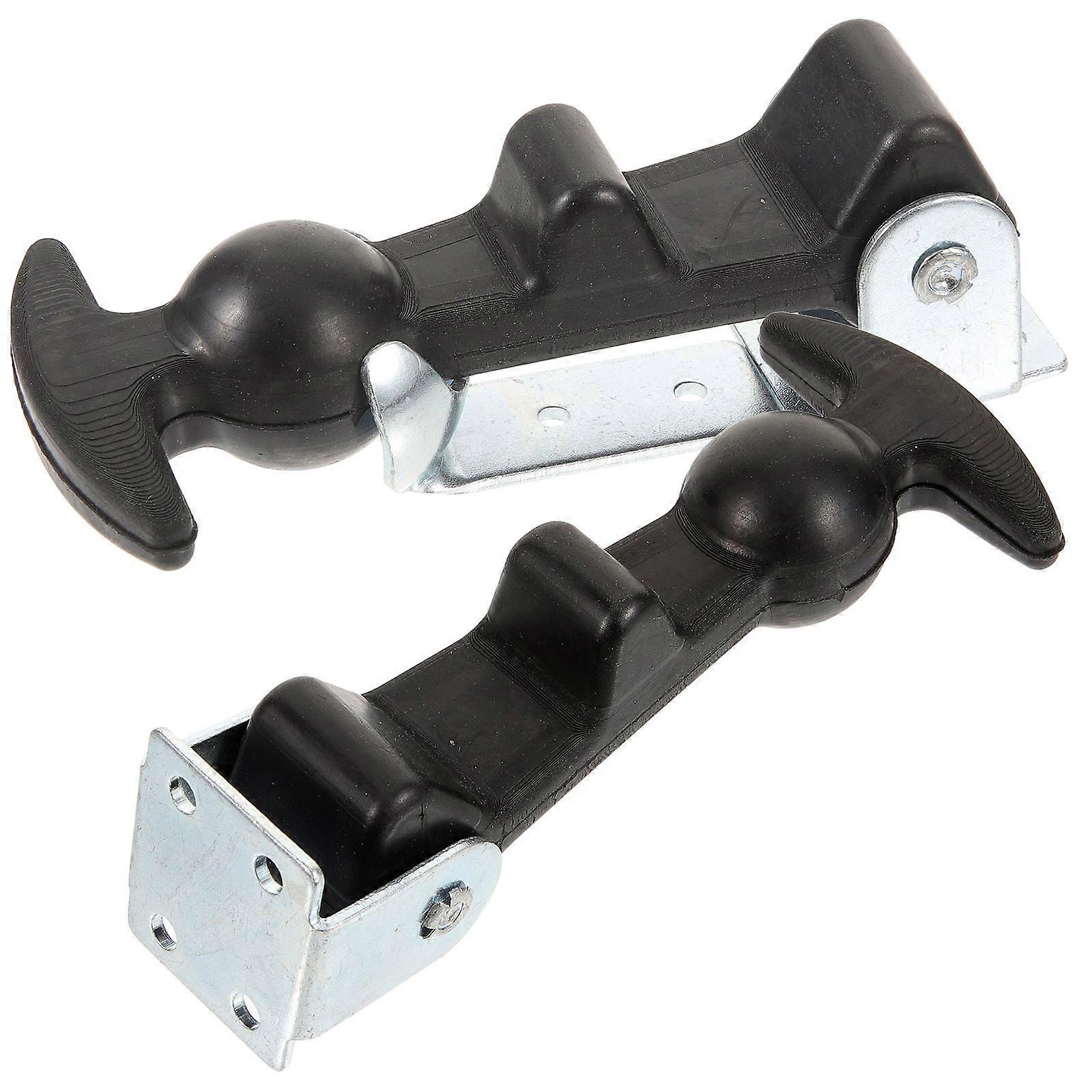 Boat Compartment T-Handle Latch for Door Lock Black Rubber with Locking Mechanism 2Pcs