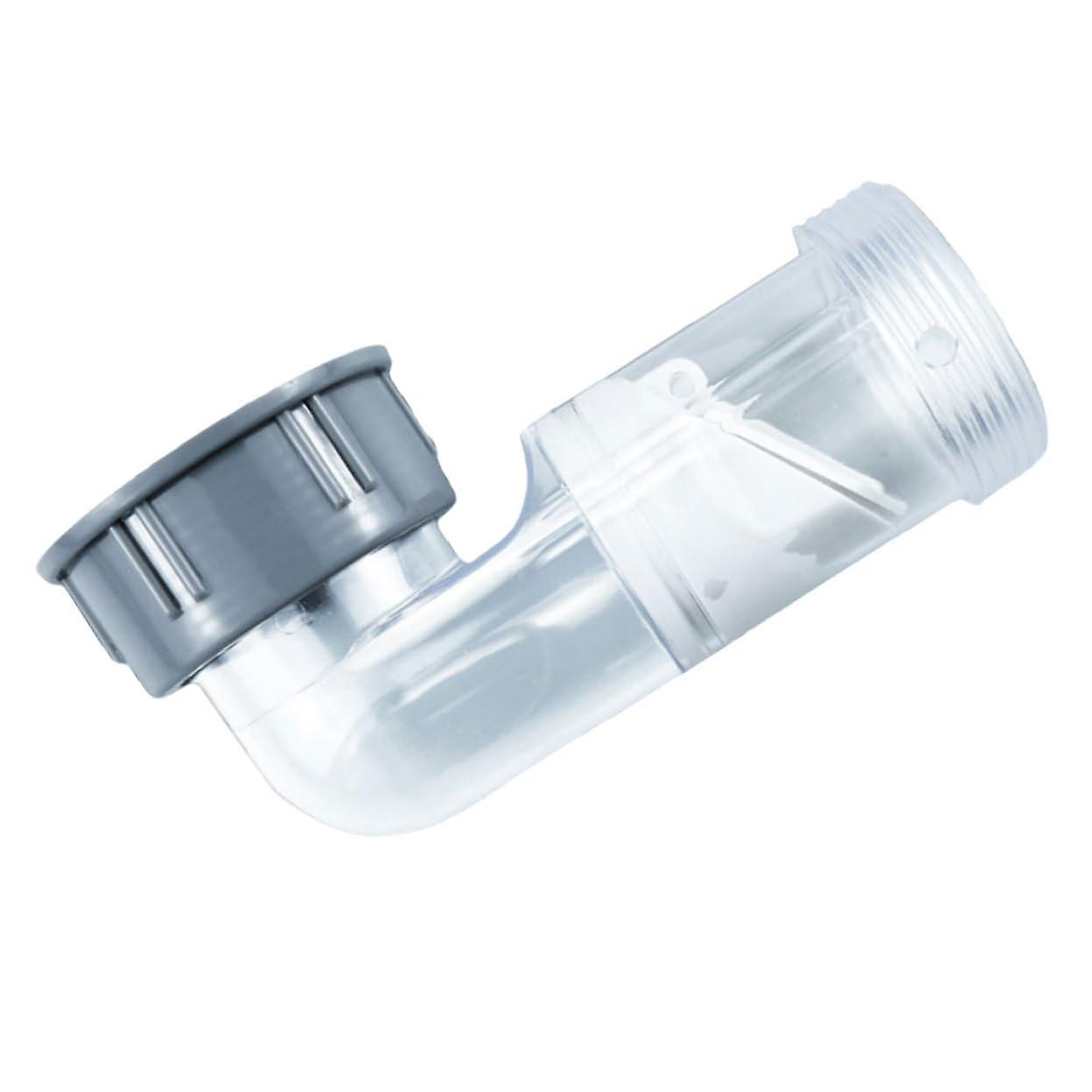 90Degree Sewer Hose Fitting Elbow with Check Valve Transparent Odorproof Drain Adapter Ref: 7418
