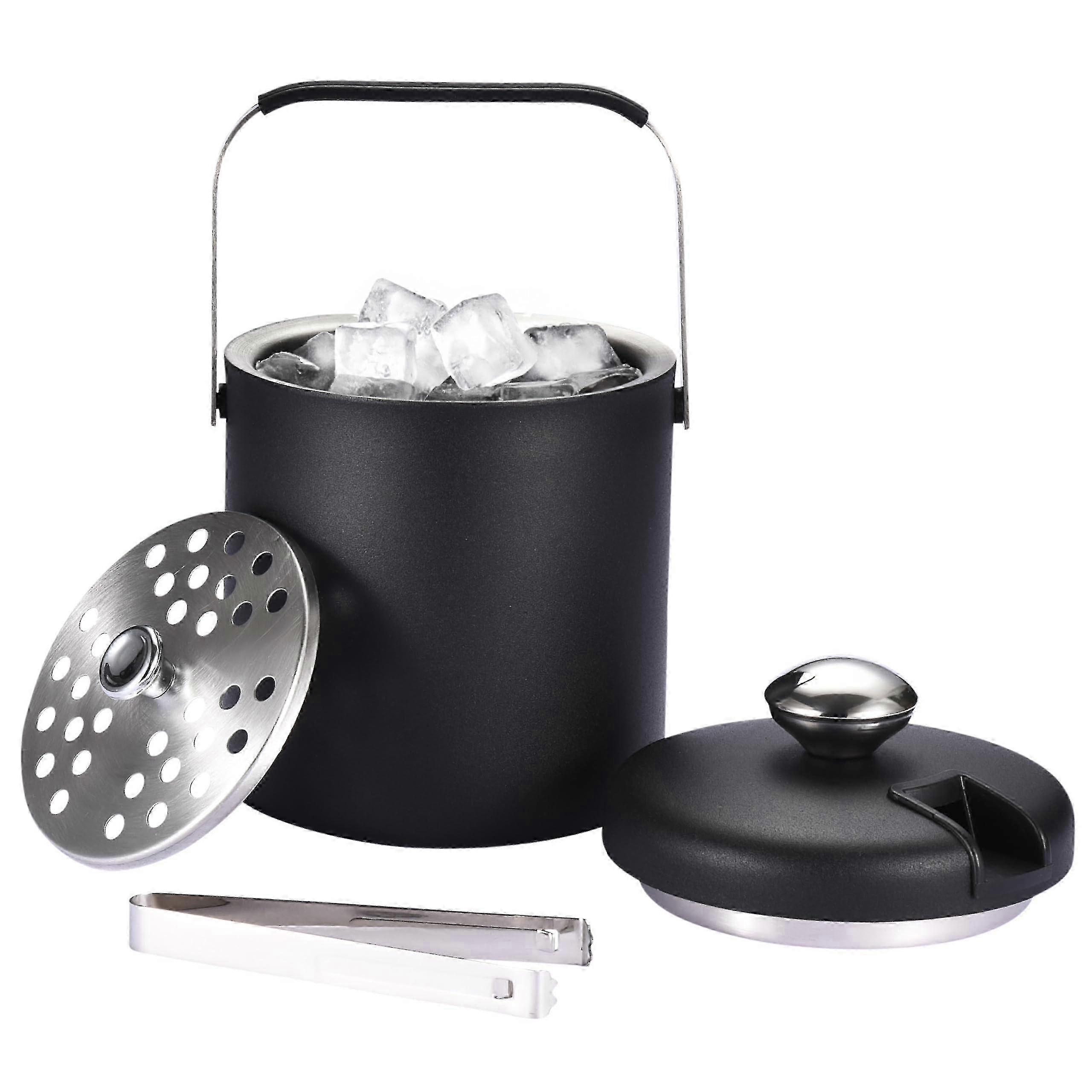 Double-Walled Mini Ice Bucket for Cocktails & Parties - Portable Bar Ice Container for Chilling Drinks