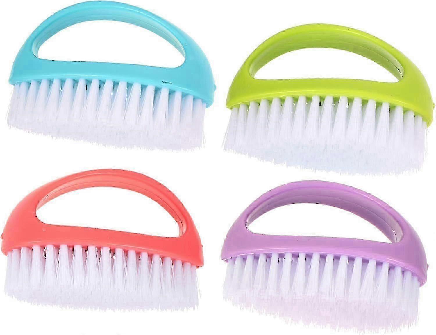 4pcs Durable Cleaning Brush Set for Home, Shoes, Laundry - Portable Multi-Purpose Brush Kit