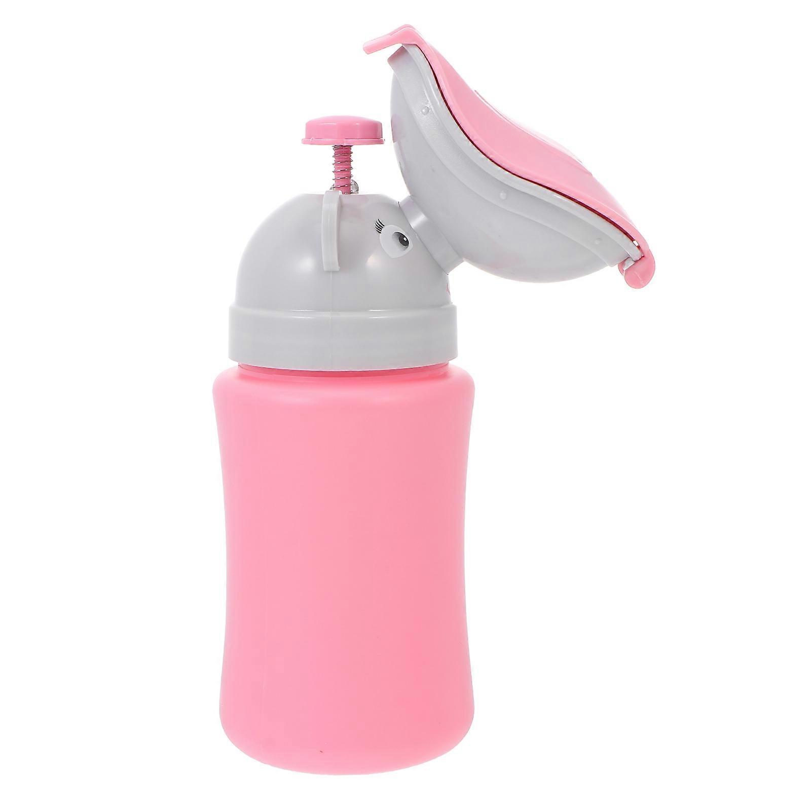Children Car Urinal Emergency Toilet Bottle Travel Pink Portable Use 1Set