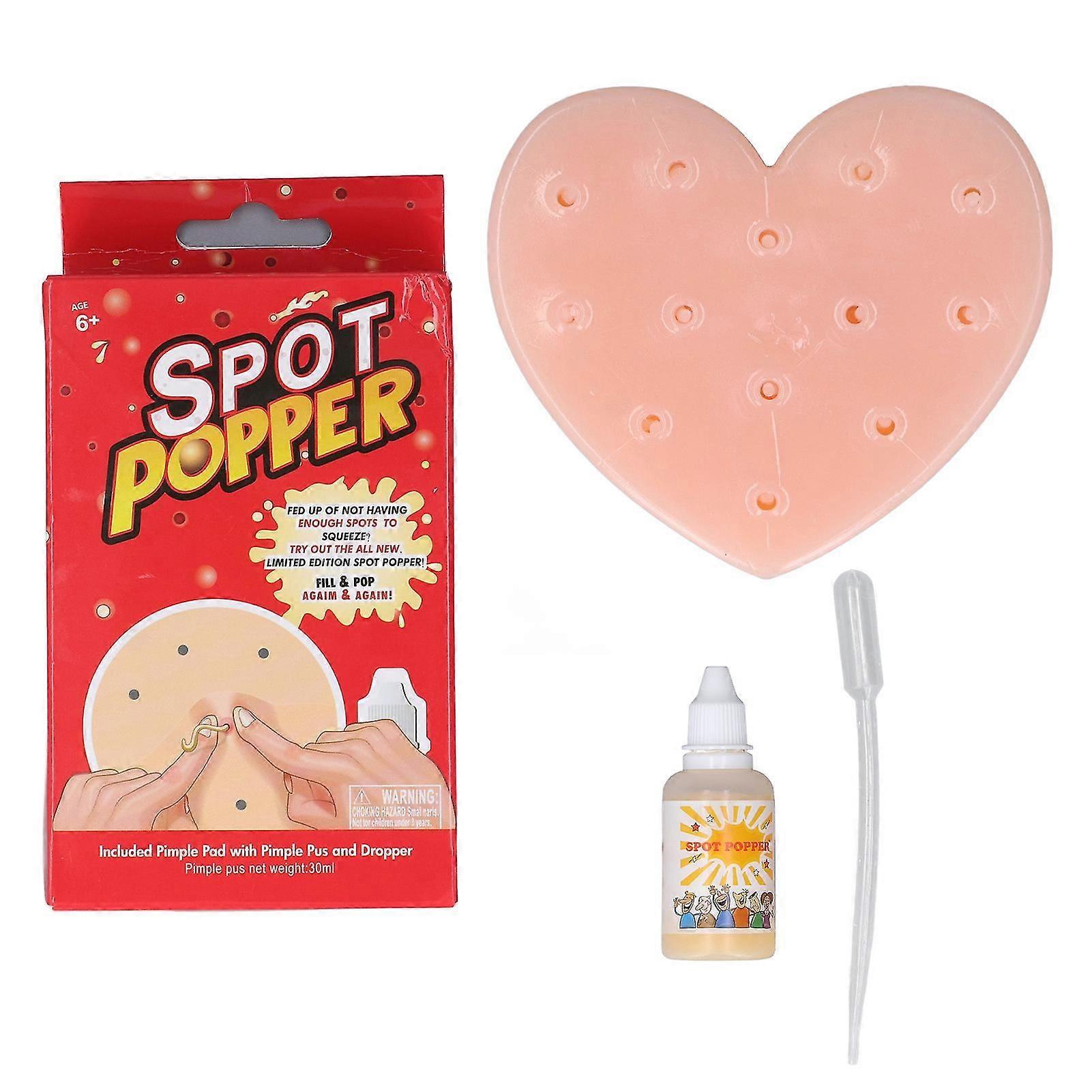 Pimple Popping Toy Relief Stress Heart Shape Decompression Pimple Remover Relief Toy For Children Adhd