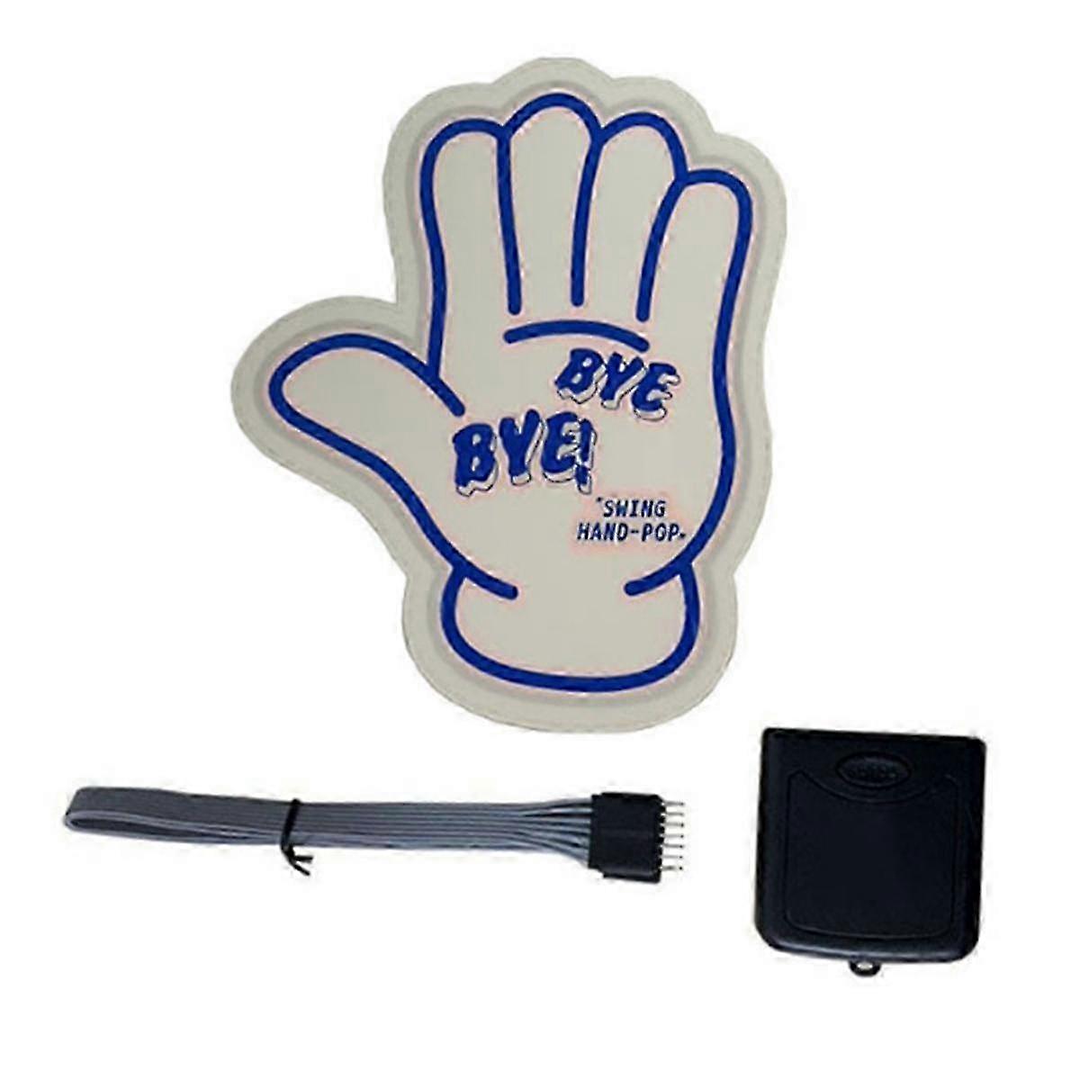 Car Electric LED Car Sticker ByeBye Safety Signs Trim Sticker Blue Light Up Windshield Sticker Car Window Trim