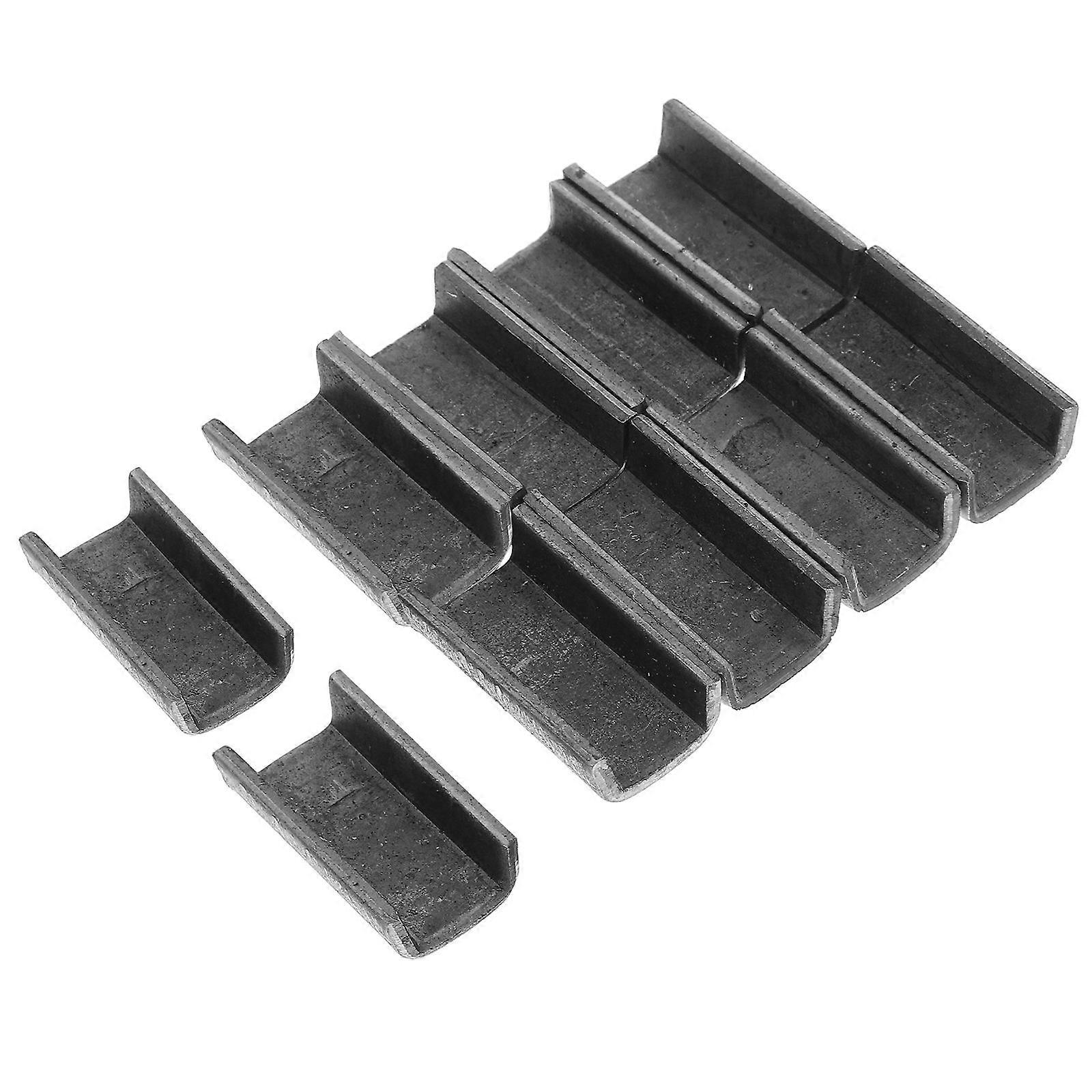 Garden Hoe Clips Durable Iron Parts for Tool Handles 10pcs Grey Color Suitable for Hoes Axes and