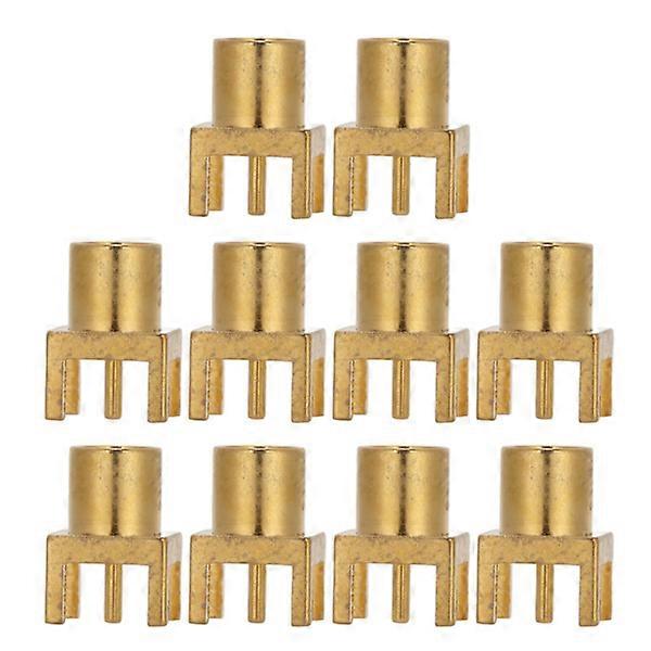 10 PCS MCX Socket PCB Solder Board End Outlet 4-Pin Female Connector OFC Material 50 ohm