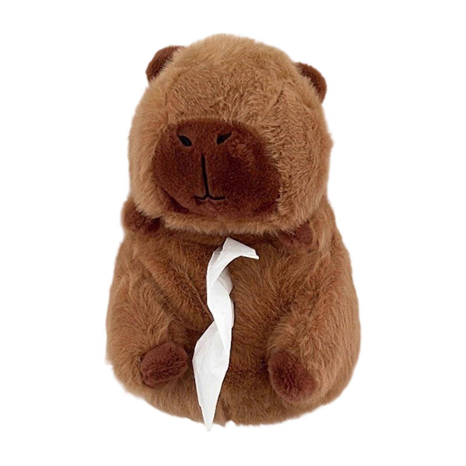 Plush Animal Shape Tissue Dispenser Box Napkin Holder Decorative Storage Unit Suitable For Bedroom Office Multicolor