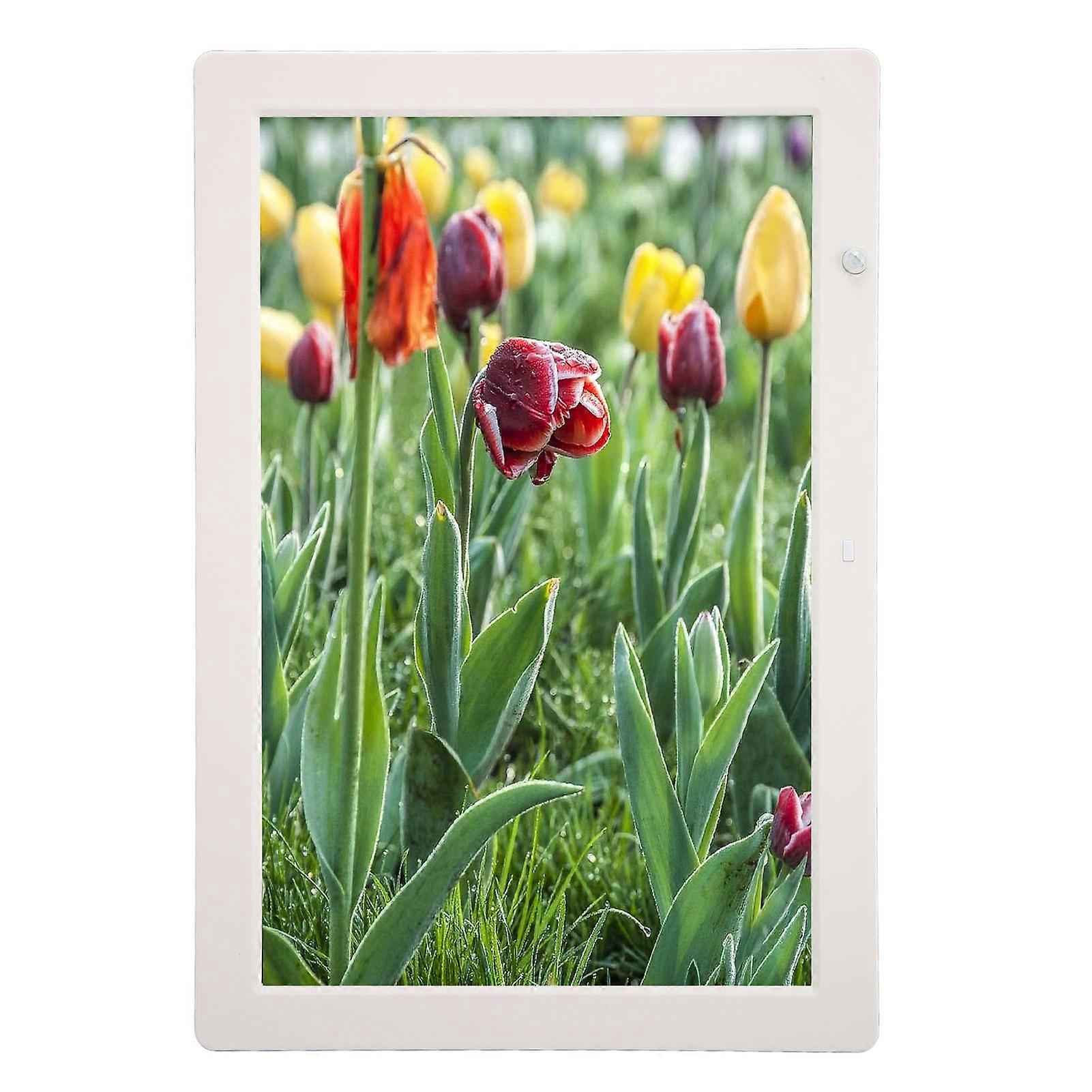15.4in White Digital Photo Frame 1024x768 LED with Remote Control