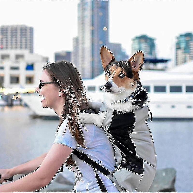 Pet backpack, M/L size, expandable, breathable, with a load-bearing capacity of 12 - 28kg