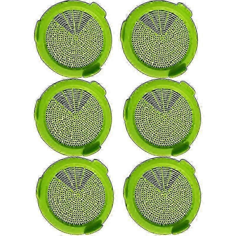 6 Pack Sprouting Jar Strainer Lids - Wide Mouth Jar Screen Sprouting Kit Lids - for Growing Bean, B