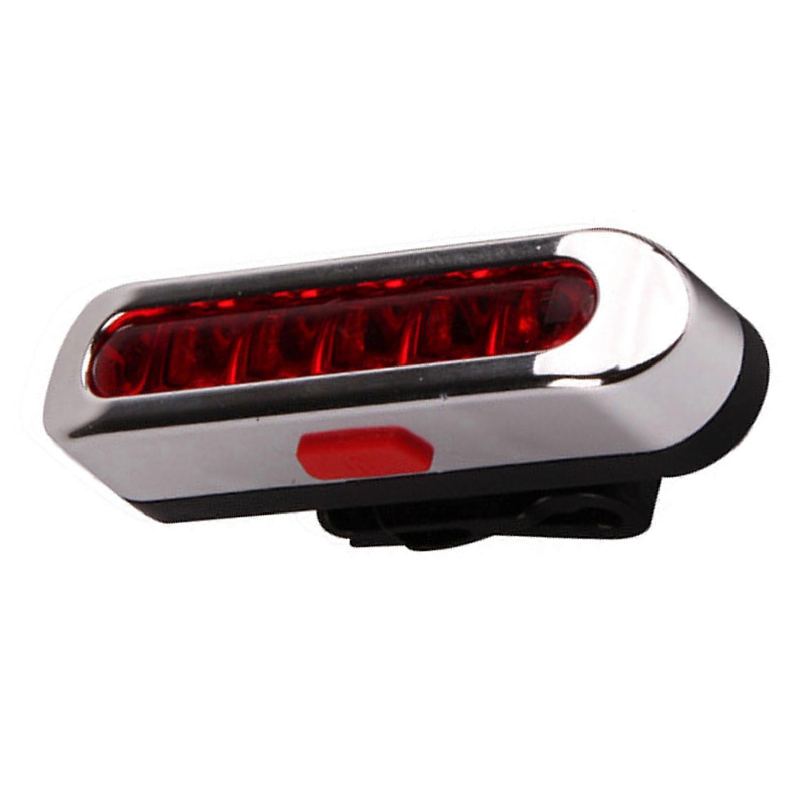 USB Rechargeable Red LED Bike Tail Light, 60g ABS Rear Light