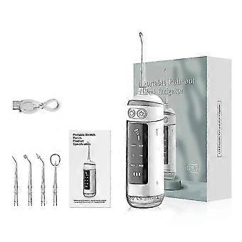 Tragbare Mundbewässerung Wasser Zahnflosser USB Wiederaufladbare 6 Modi Ipx7 Wasserdicht 180ml Zähne