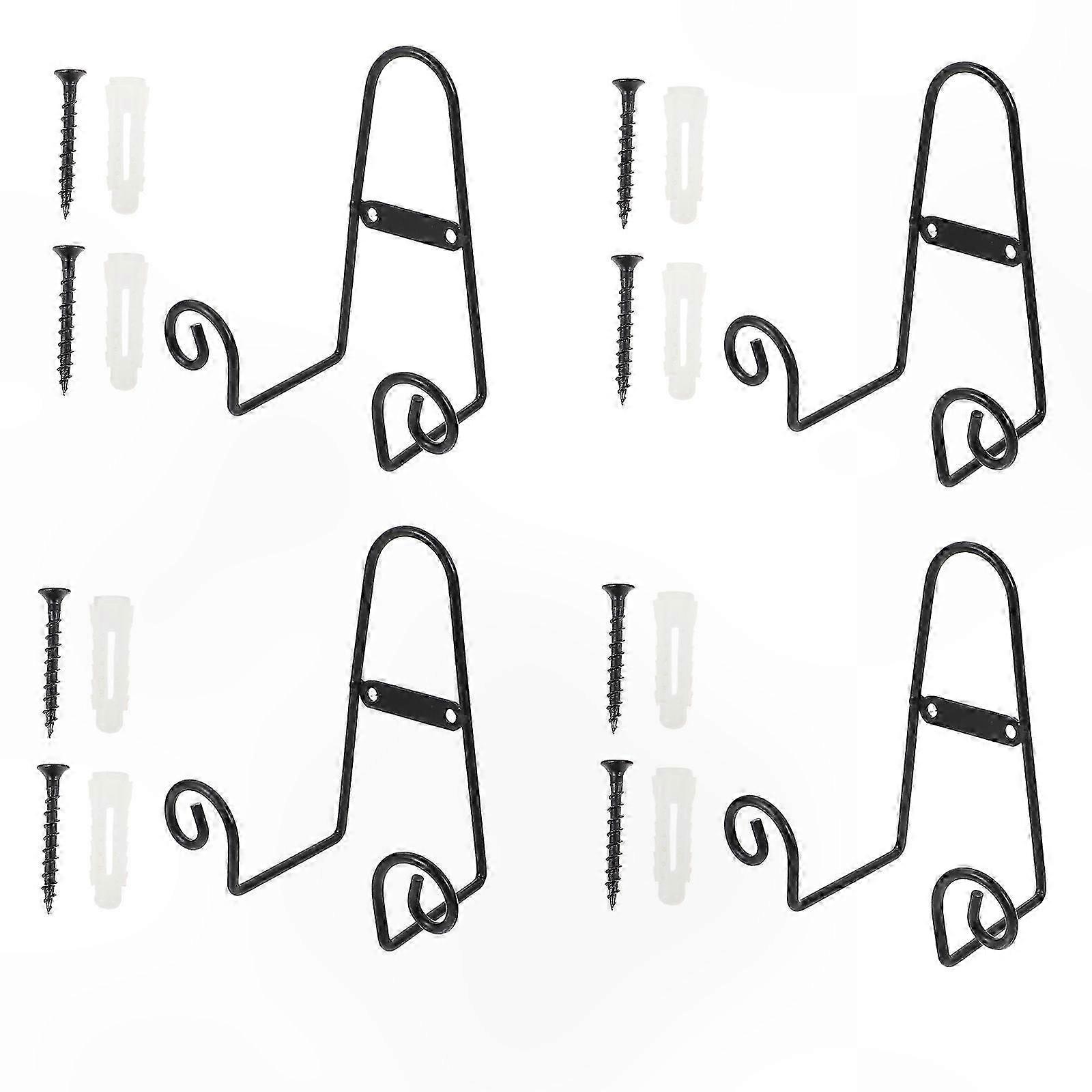 Set of 4 Plate Display Stands for Decorative & Dinner Plates