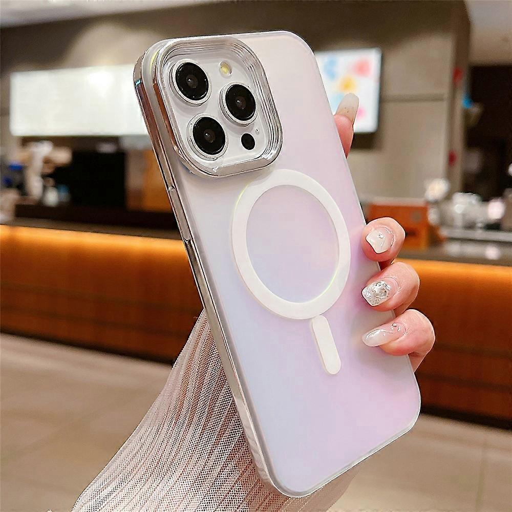 Compatible For iPhone 13 Pro Magnetic Case Gradient Aurora TPU+PC Phone Cover