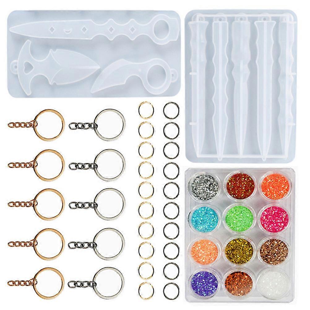 Waterproof Crystal Epoxy Casting Mold for Pendant 44Pcs DIY Mold