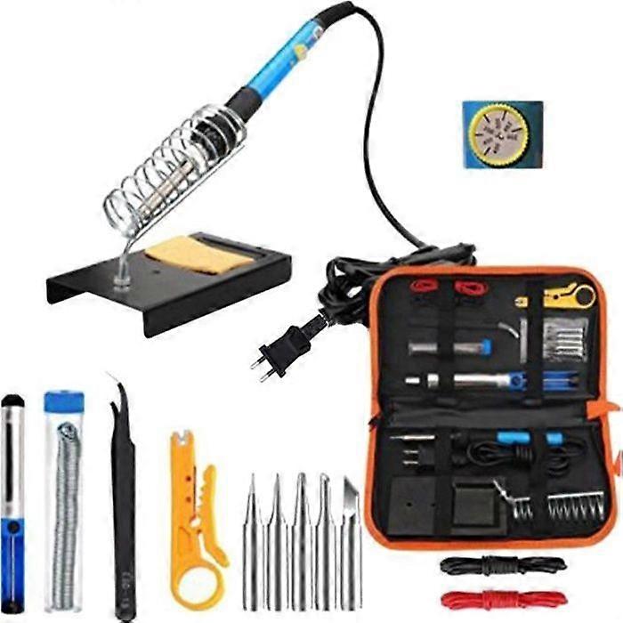 Soldering Iron Complete Kit Irons Electronic Soldering Tool 60W Adjustable Temperature Module 389