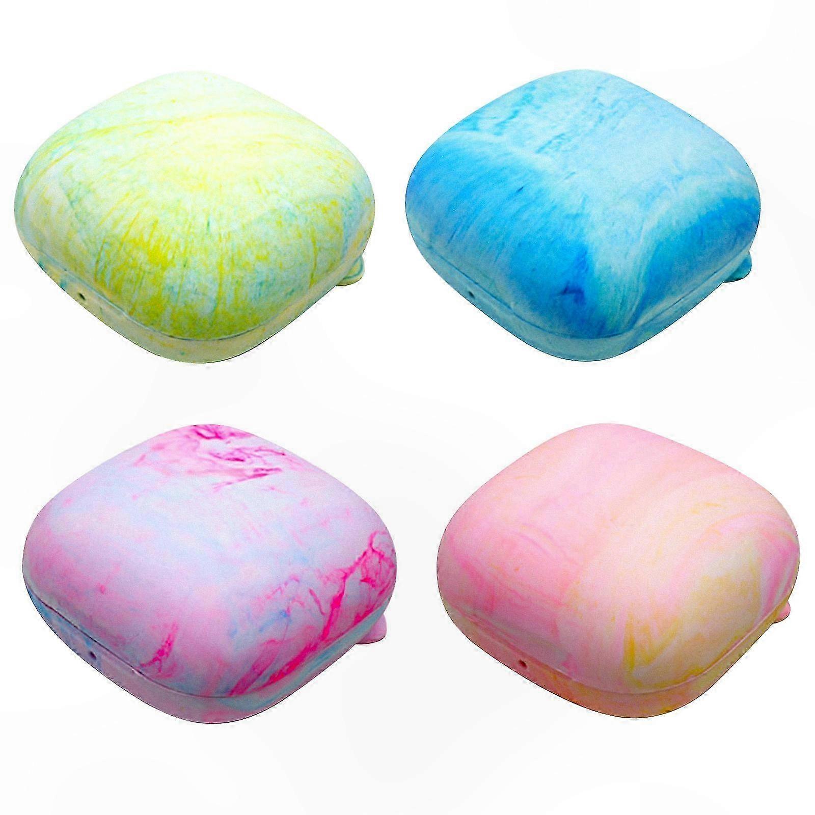 Silicone Headphone Case with Hinged Design for Outdoor Use 8.3x8.3x4.8cm Single Pack