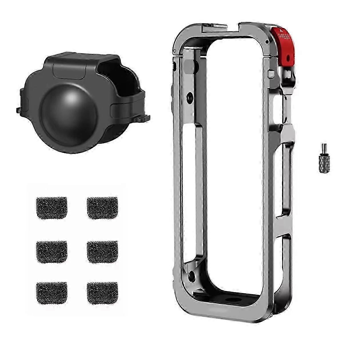 Metal Frame Cage for Protective Case X5 with Cold Shoe Expansion Bracket Action Camera Accessory