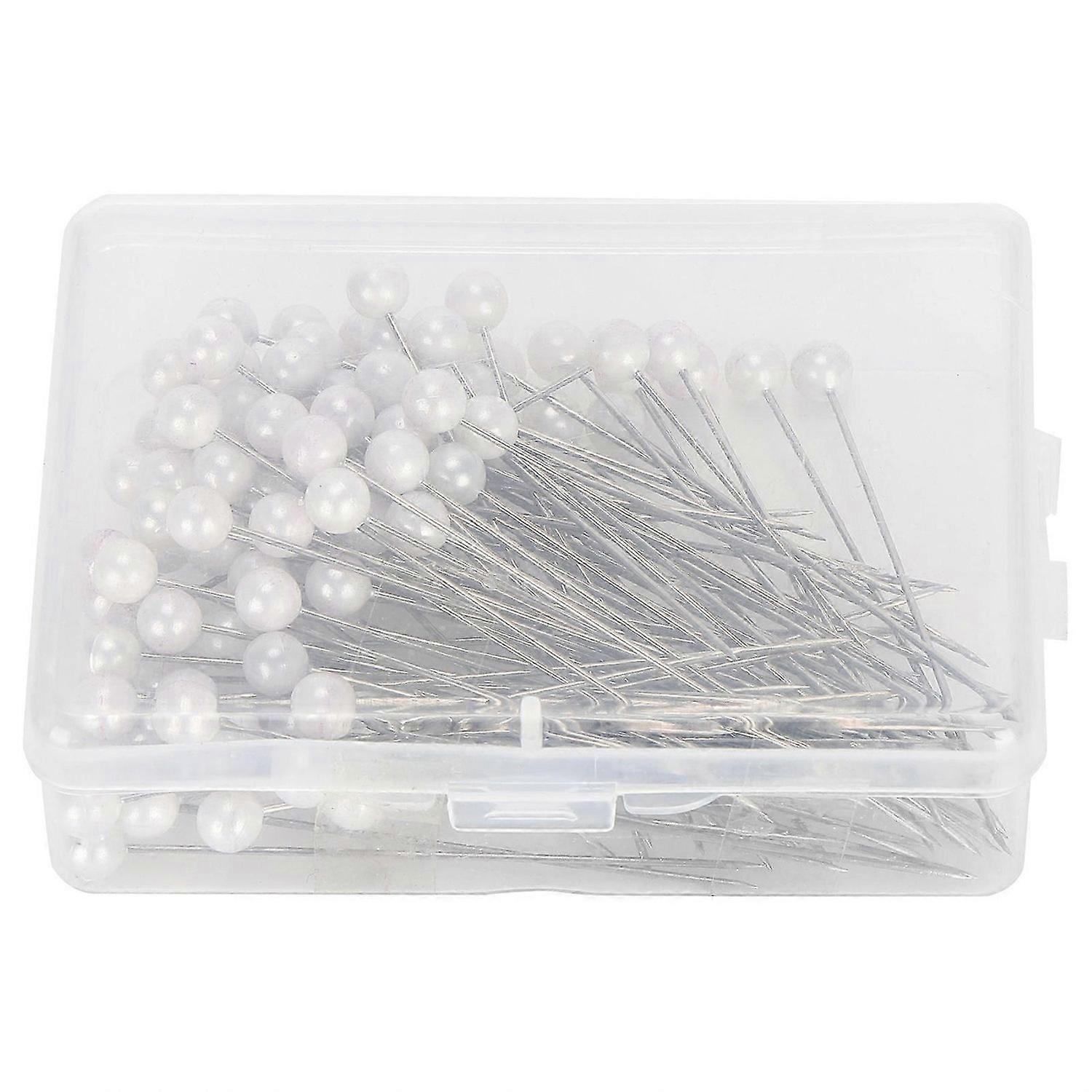 2025 Latest Model 100Pcs Pearl Pins Round Head Fixing Positioning Needles