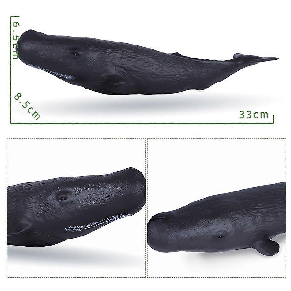 Figurines de Baleine en Caoutchouc Souple pour Enfant, Jouet de Grande Taille, Simulation de la Vie Marine, Mod��le d'Action, Collection