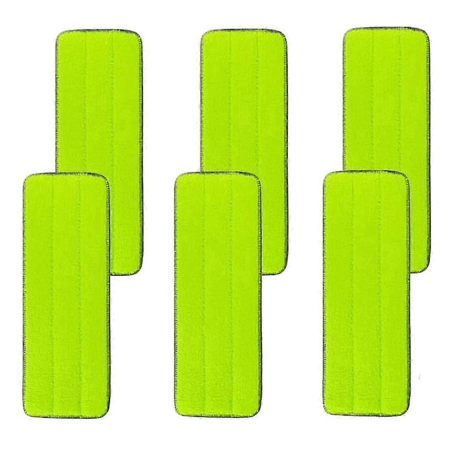 Replacement Microfiber Mop Pads for Rinse 'N Wring System, Washable Reusable -6 Pack