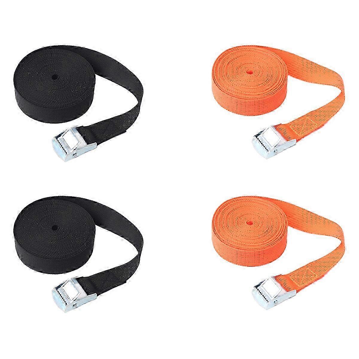 Adjustable Lashing Straps, High-Strength Polyester Cam Buckle Design For Easy Use, Reusable And Rustproof Alloy Lock Suitable For Trucks Luggage 2025