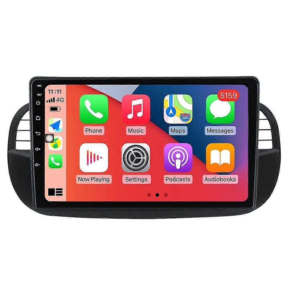 Car Multimedia Player For Fiat 500 2007 - 2015 CarPlay Android Auto Stereo Radio GPS Navigation Autoradio Bluetooth 2Din Video Touch