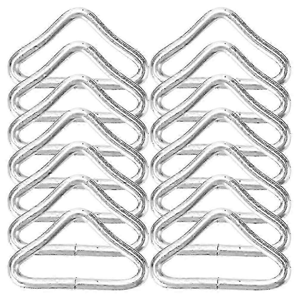 35Pcs Trampoline Triangle Buckle Metal Replacement Components For Indoor Play Enhancing Connection And Safety