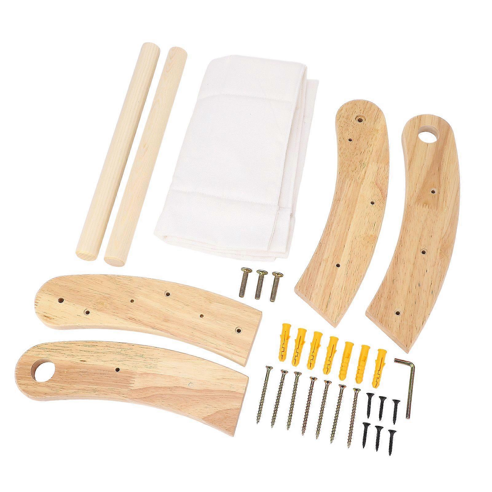 Cat Wall Bed Space Saving Solid Structure Wooden Cat Wall Furniture for Climbing Playing Resting Single Cat Bed