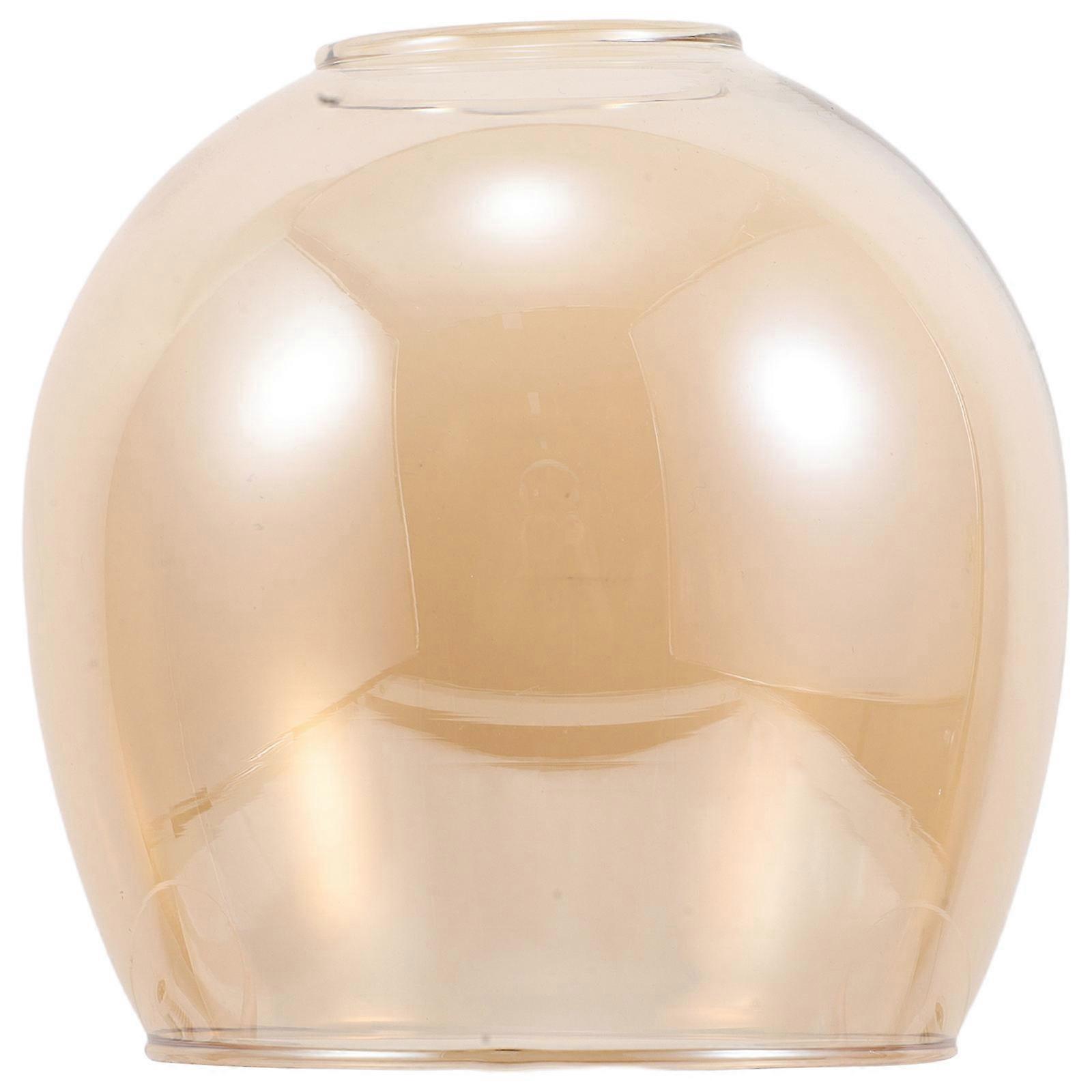 Amber Lampshade for Pendant Light Replacement Handblown Glass Globe