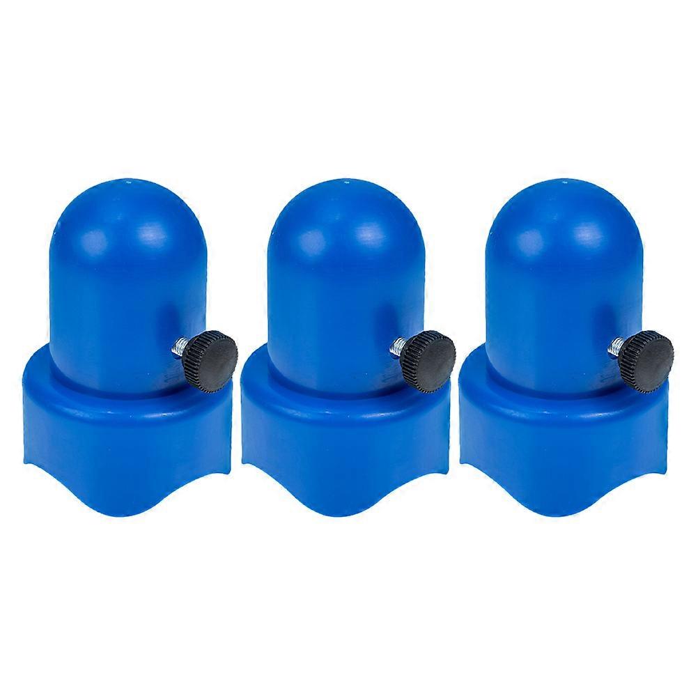 Trampoline Pole Cap Trampoline Enclosure Pole End Caps Families Blue Pp Material Durable 3 Sets