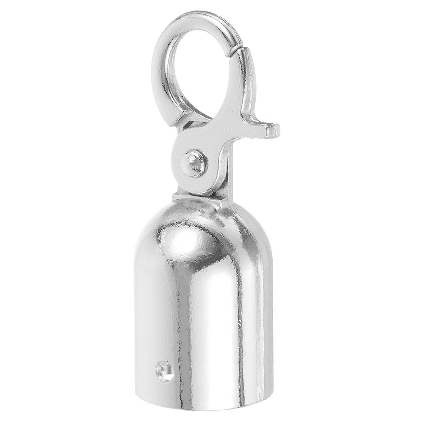 Cord End Caps Stopper Rope End Stopper for Mall Use Silver Aluminum Alloy 1Pack