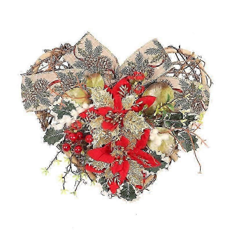 Christmas Wooden Wreath Exquisite Pendant for Party Front Door Home Decoration